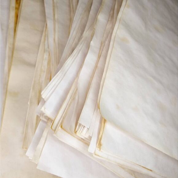 25 Tea Stained 5.5"x8.5" Dyed Papers, Hand Dyed Papers, Junk Journal Supply - Picture 4 of 4